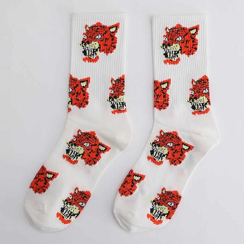 New Men's Socks Funny Men's  Crew Harajuku Hip Hop Thick Cotton Socks Women Novelty Cartoon Sock Combed Cotton Socks