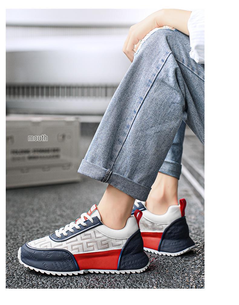 Men's 2025 Trendy Breathable Casual White Dad Shoes