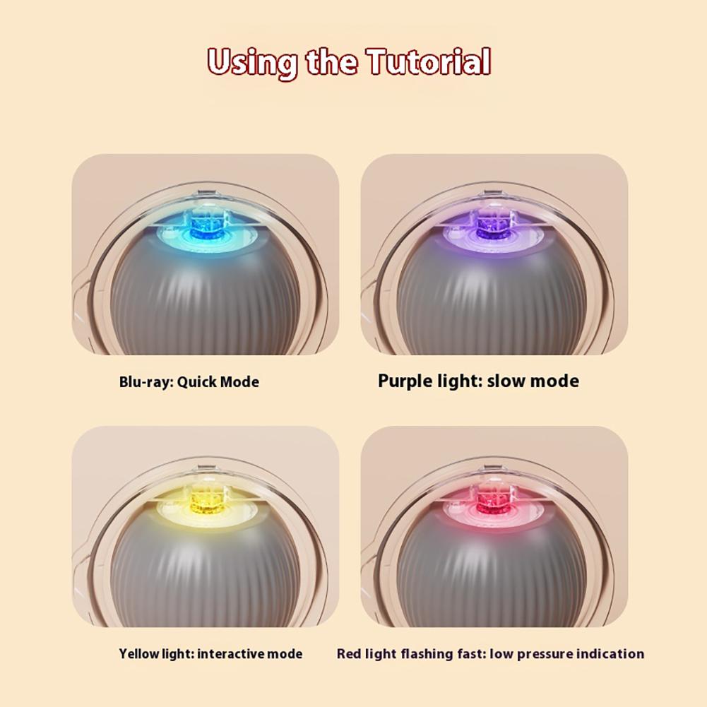 Interaktives Katzenball-Spielzeug, automatischer rollender Ball, Kunstschwanz, wiederaufladbar, intelligentes elektrisches Haustierspielzeug, Hunde- und Katzentraining, imitieren Sie eine Maus