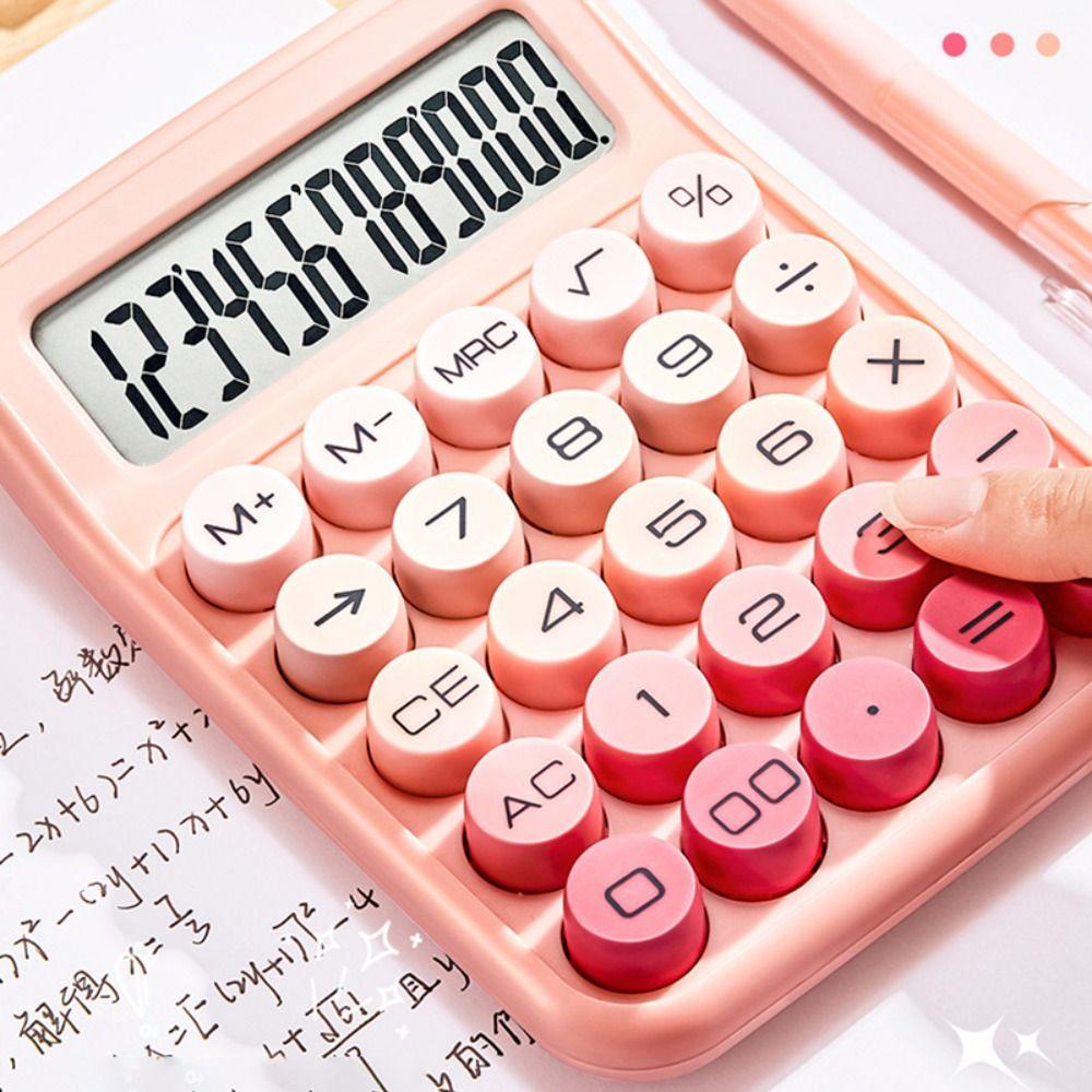 Large Display 12 Digit Calculator Gradient Color Scientific Calculator  Office Financial Use