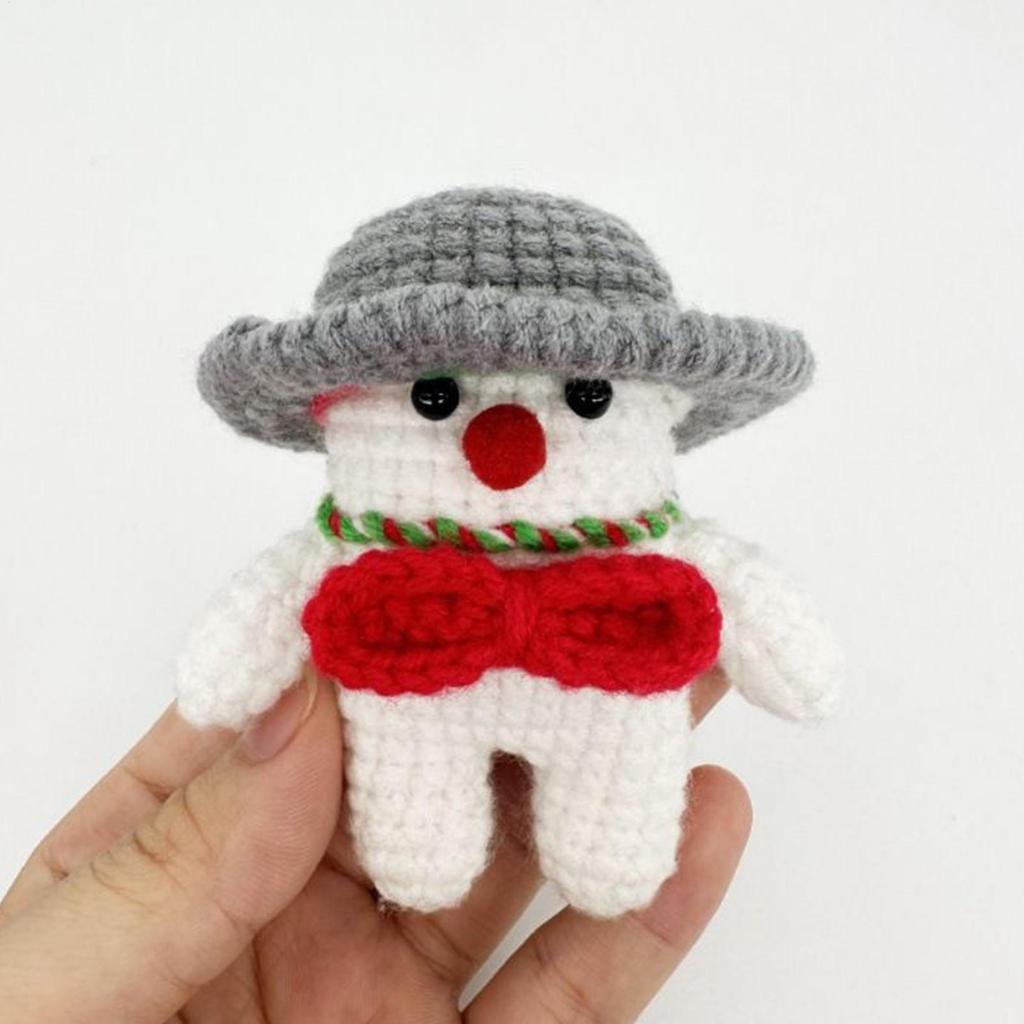 Beginner Christmas Crochet Kit Handmade Making Set Crochet Christmas Doll Kit For Adults Teens DIY Enthusiasts Beginners Craft