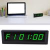 Digital Wall Clock 7   Color Timer Function 6 Digits Electric Wall Clock with Remote Control for Living Room Bedroom Kitchen  