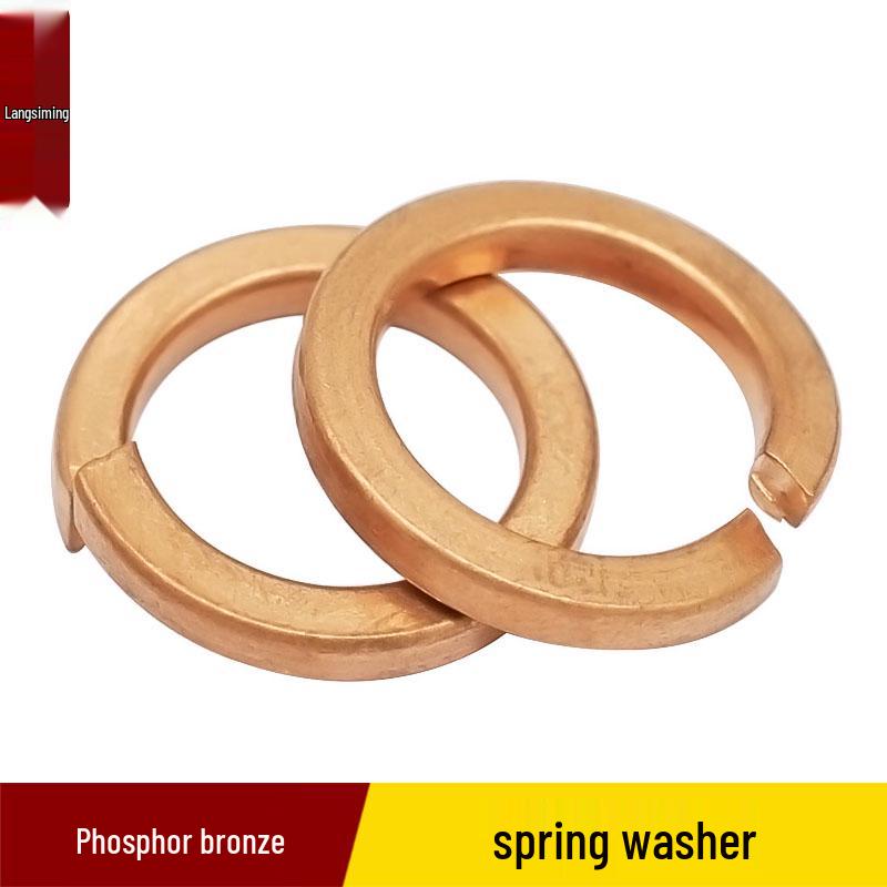 Copper Phosphor Bronze Spring Washer: M2-M16 Open Spring Washer M3 (50 pieces)