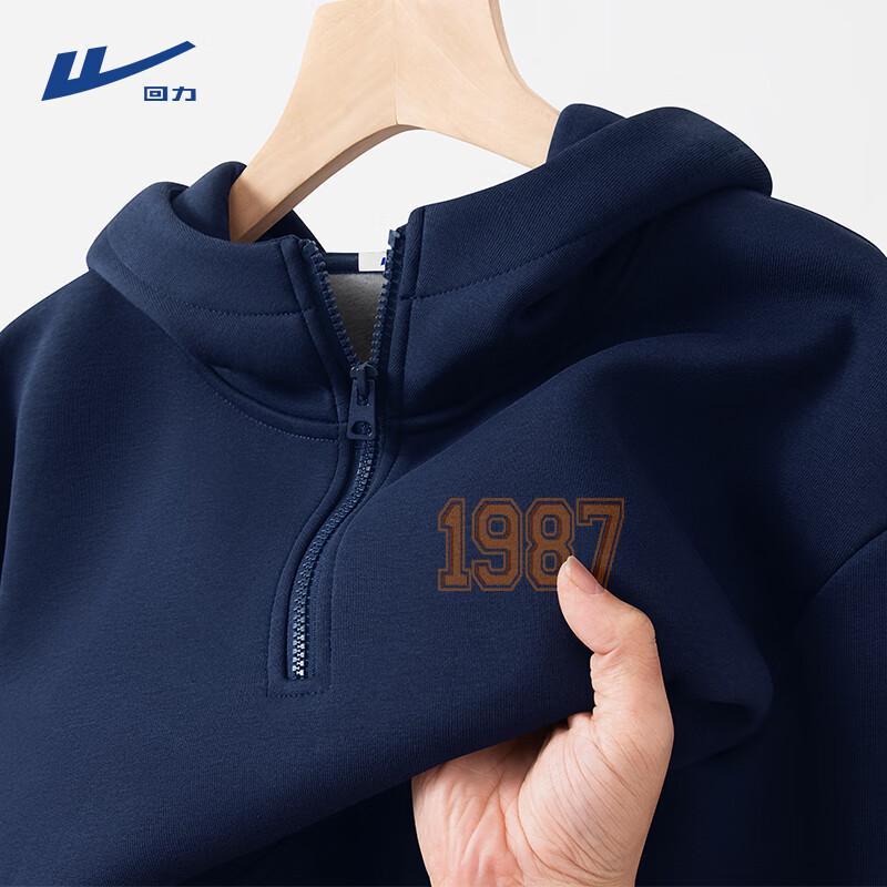 

Warrior Men s Retro Hooded Half-Zip Fleece Sweatshirt 3XL
