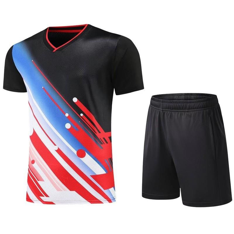 Quick-Dry Badminton Shirt Short Sleeve Unisex Sports T-Shirt Volleyball Table Tennis Training Competition