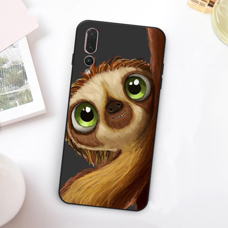 Funny Sloth For Huawei Nova Y73 Y72 Y90 Y70 Y60 Y91 Y61 12s 12i 11i 8i 9 10 SE P60 P30 Pro P40 Lite Case