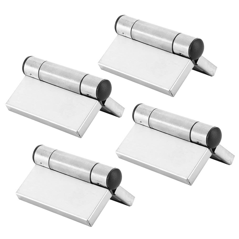 4pcs Stainless Steel Spring Hinge Automatic Closing Cabinet Wardrobe Hinge Hardware