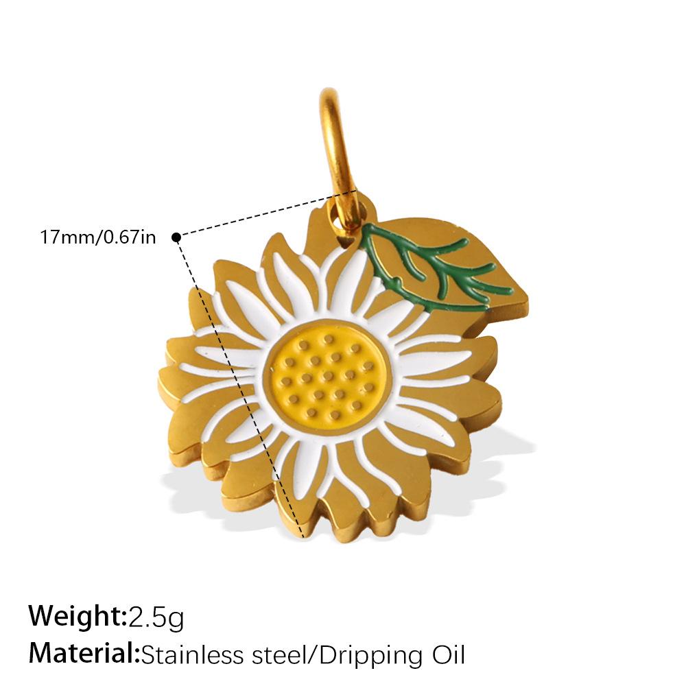 European and American Dripping Oil Small Fresh Plant Series Pendant Cactus Flower Bee DIY Versatile Jewelry Accessories 2026