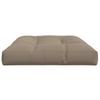 Pallet Cushion Taupe 120 x 80 x 12 cm Fabric