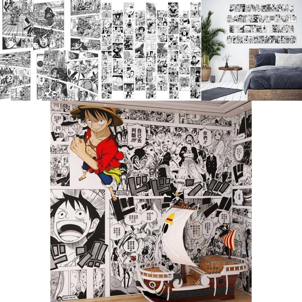 Highquality Selfadhesive Anime Wallpaper With Dynamic Comic Art For Bedroom Decor