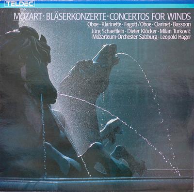 LP deska WOLFGANG AMADEUS MOZART JÜRG SCHAEF - Koncerty pro dechové nástroje = Concertos For Wind 643049 TELDEC 1984 Německo Klasická Použitá