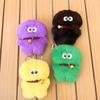 PP Cotton Big Eye Doll Pendant Fluffy Bell Hair Ball Key Chain  Female Lady Girl