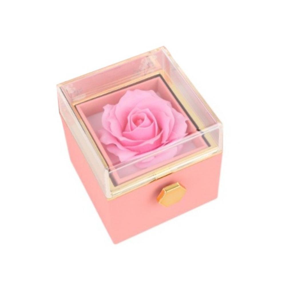 Ring Display Proposal Ring Boxes Rotation Jewelry Display Rack for Girlfriend and Mom Gift
