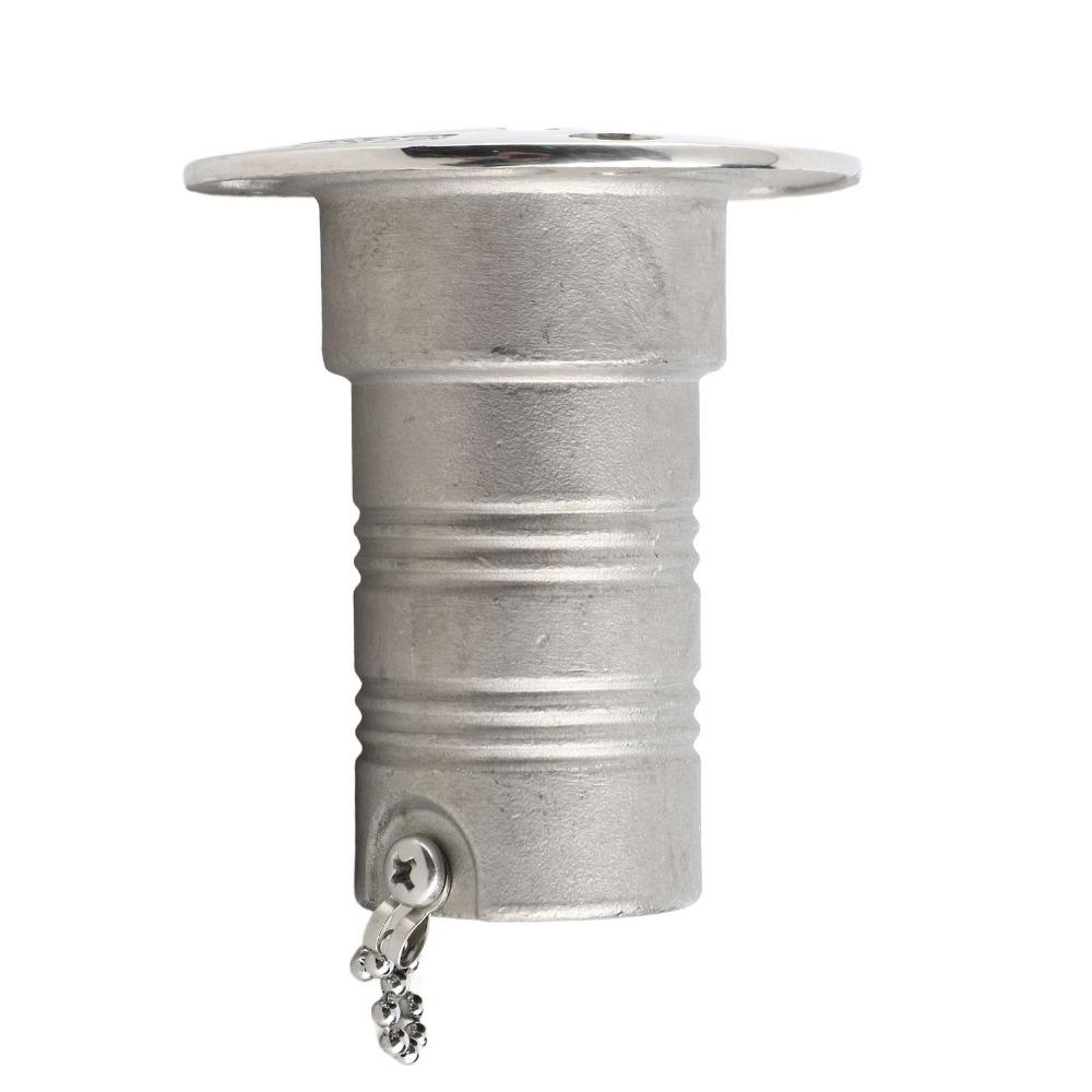 316 Stainless Steel Fuel Tank Filler Lockable Deck Filler Marine Deck Fill  Deck Installation