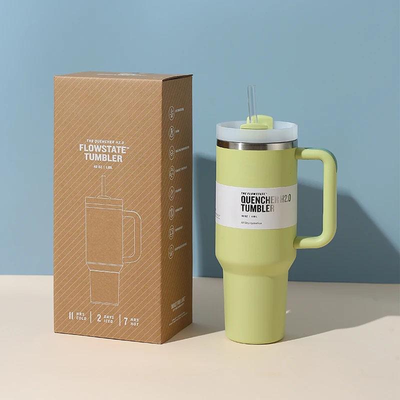 Gobelets Avec Des Pailles: Tasses De Voitures Isolées De 40 Oz, Acier Inoxydable, Café, Bleu, Vert, Noir, Rose, Bouteille Deau Rouge, Tasses De Paille, Stock Américain Du 3,2 € | DHgate