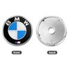 4 Stück 60-mm-Radnabenaufkleber, 56/60-mm-Radnabenkappen, Auto-Dekorationszubehör für BMW M E30 E34 E36 E39