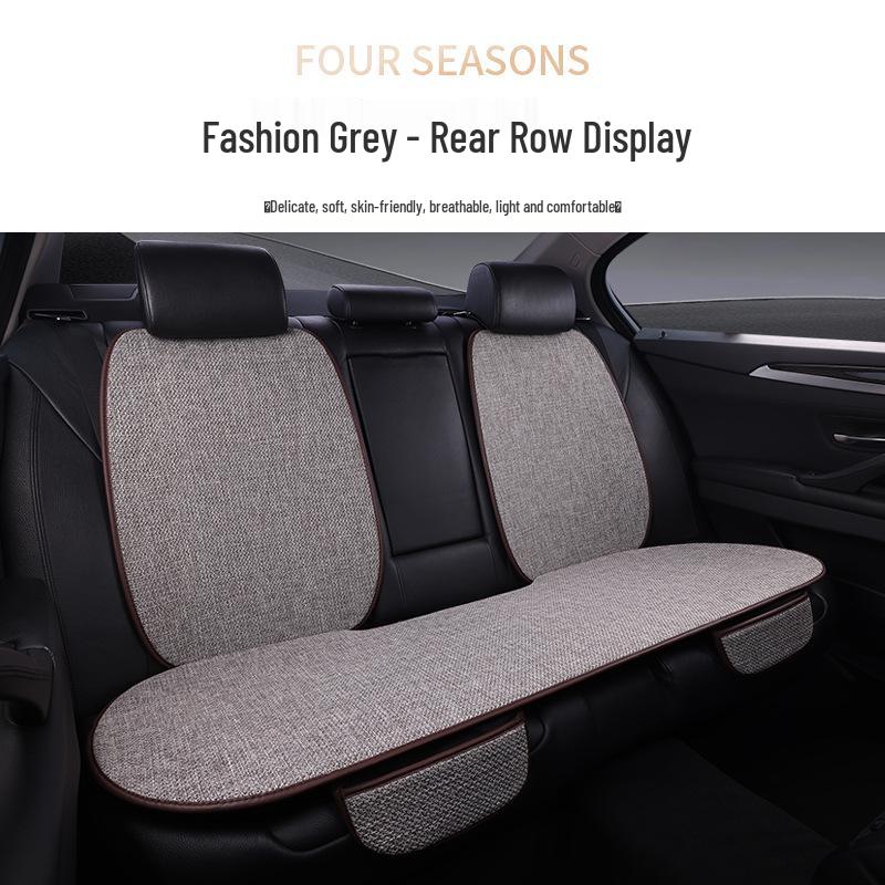 

Универсальный дышащий льняной комплект чехлов на сиденья автомобиля на четыре сезона - 7 штук, с полным охватом