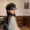 Breathable Winter Beret Hat Windproof Octagonal Hat Vintage Newsboy Cap  Women