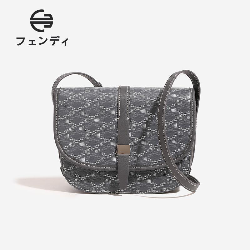 Элегантная сумка-седло через плечо - Унисекс модная сумка-мессенджер серый