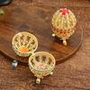 Zinc Zinc Alloy Material Egg-Shaped Box Enamel Color Jewelry Storage Box Jewelry Box  Jewelry Organizer