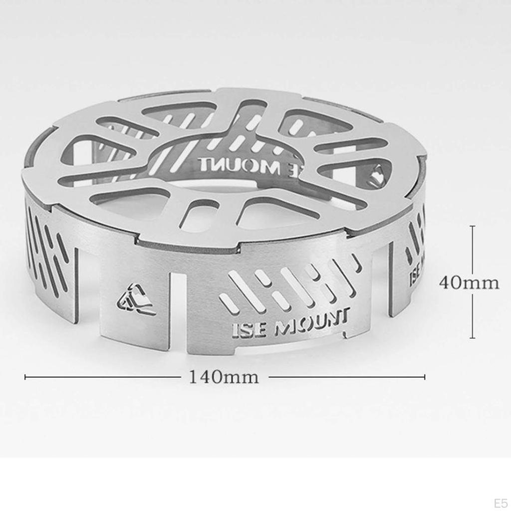 Camping Stove Windscreen Gas Windshield Stainless Steel Wind Screen for Hiking