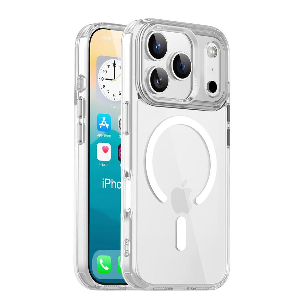 KEYSION Αντικραδαισμική Διαφανής Θήκη για MagSafe για iPhone 17 Pro Max Μαλακή TPU+PC Μαγνητική Ασύρματη Φόρτιση Τηλεφώνου Διάφανη Θήκη