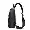 New men's breast bag simple trendy cool wear-resistant shoulder bag leisure travel portable business commuter messenger bag