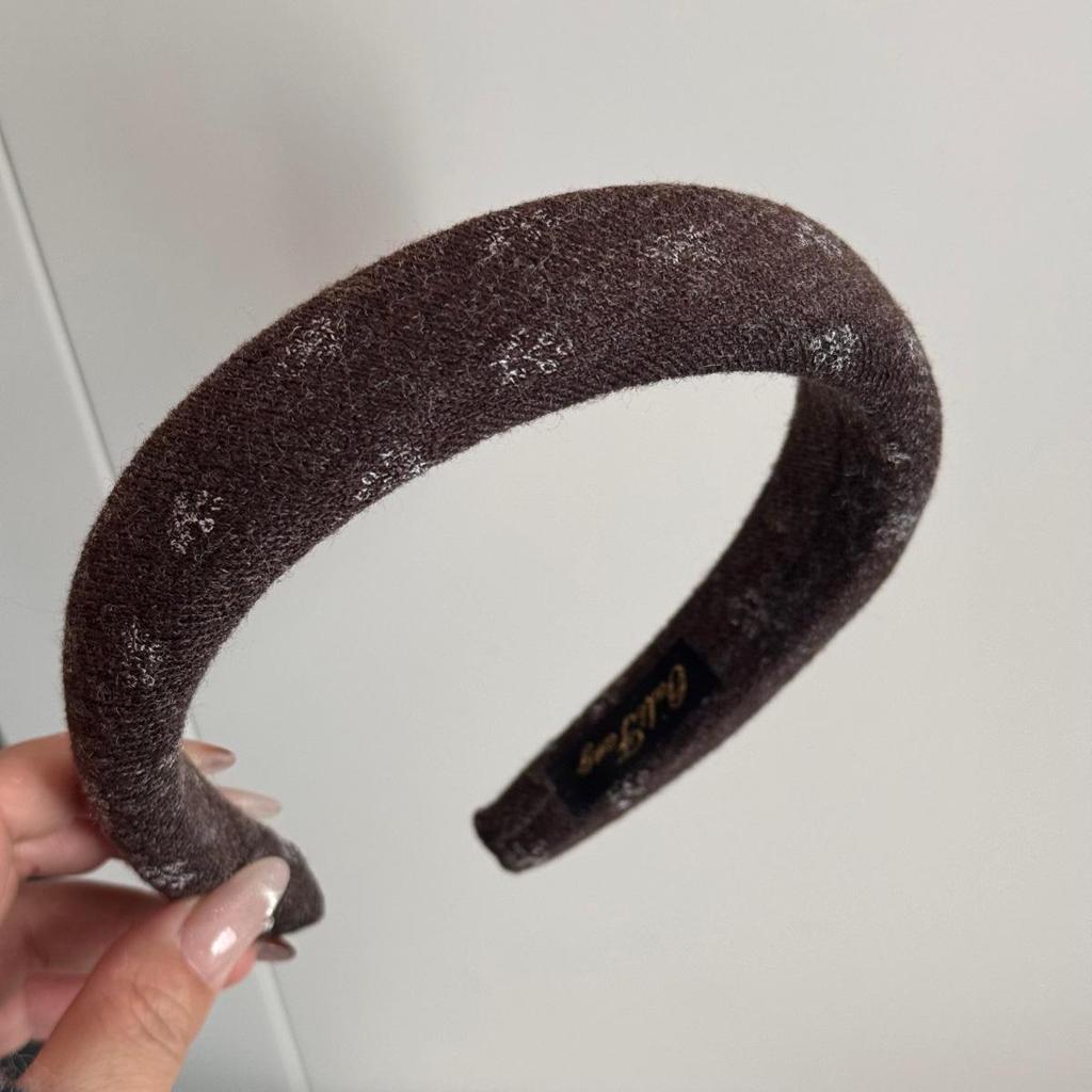 Blumen-Stoff-Stirnband mit Schwammkopf für Herbst/Winter - Elegantes Damen-Haaraccessoire