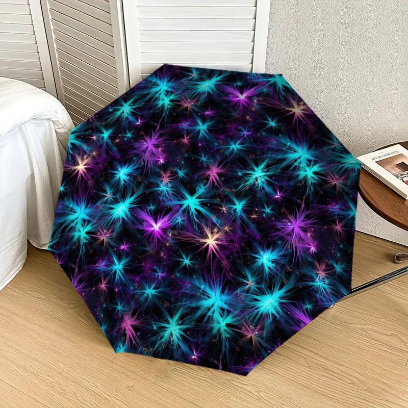 1pc space nebula Pattern Umbrella  Automatic Opening and Closing Umbrella, High quality Umbrella, Ideal Gift for Her 219