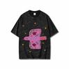 Washed Cotton, Dream Printed  Unisex T-Shirts  Birds and Flowers, High-quality Batik Cotton Retro Fashion
