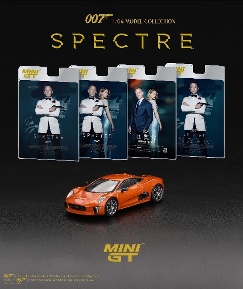 MINI GT Jaguar Chinese Package Finished Product 1/64 C-X75 "Spectre" (2015) (Traditional) MGT00903-007TC