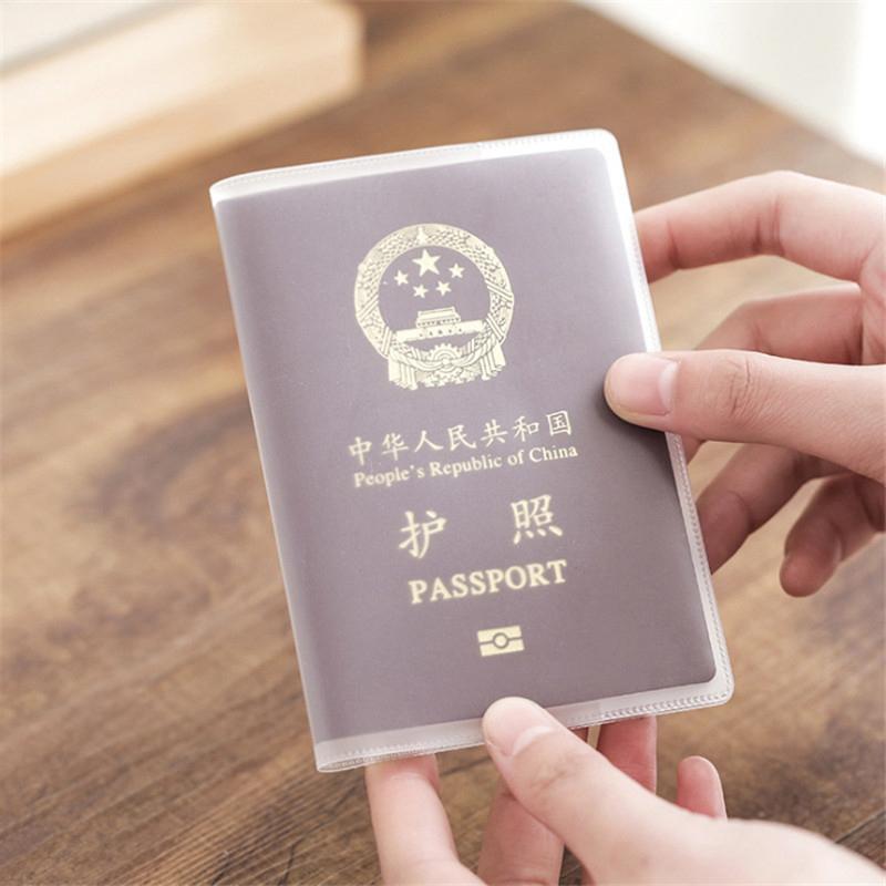 1Pc Travel Waterproof Dirt Passport Holder Cover Wallet Transparent Pvc Id Card Holders Business Credit Card Holder Case Pouch