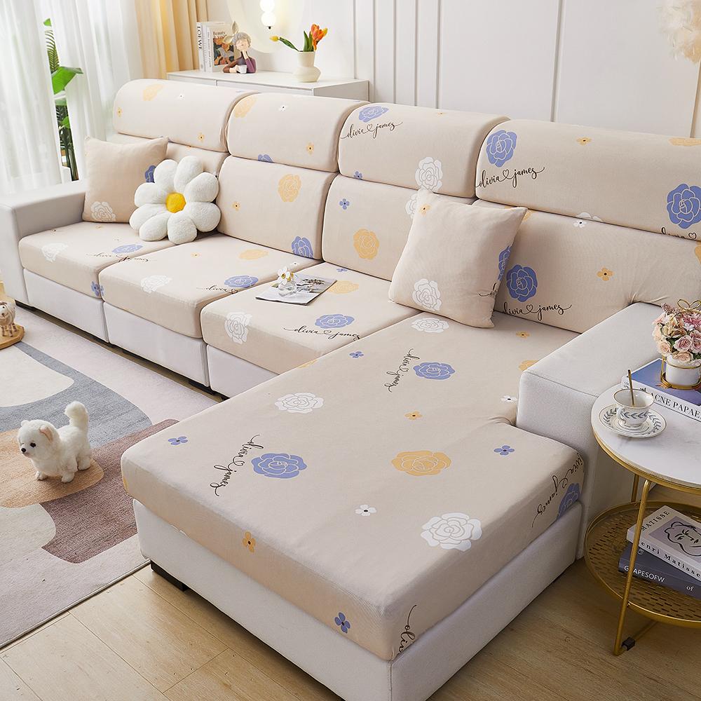 

Летний универсальный эластичный чехол для дивана, полный чехол с милым принтом, диванное полотенце, полное покрытие, диванная подушка с ледяной шелковой нитью