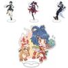 Genshin Impact Barbatos Keqing Barbara Hutao Acrylic Figure Stand Ideal For Decor