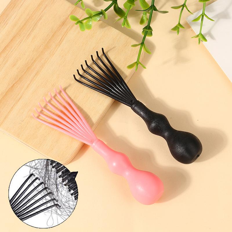 1 szt. Szczotka do włosów Grzebień Czyścik Czyszczenie Usuwanie włosów Rękojeść Osadzone narzędzie