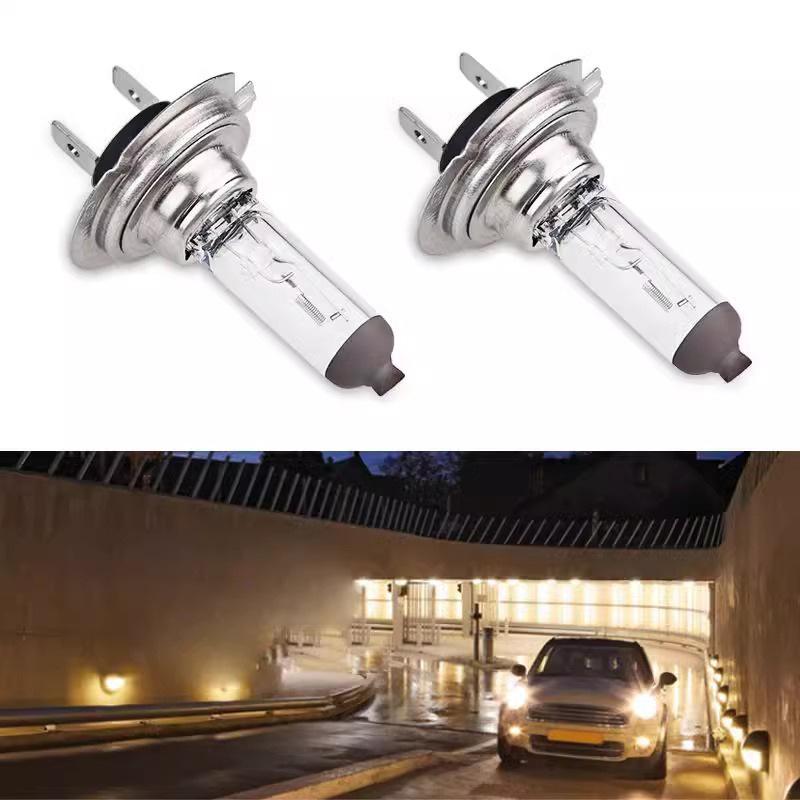 2Pcs Car H7 Xenon Headlight 55W Halogen White Light Lamp 12V Bulbs Auto Accessories Bulbs Replacement Exterior Automotive