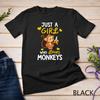 Just A Girl Who Loves Monkeys Tshirt Cute Monkey Lover Gifts Unisex T-shirt
