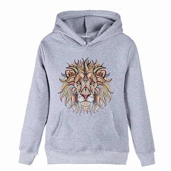 Fashion DIY Lion Iron-on Heat Transfer Clothes Patches Stickers Applique Decor