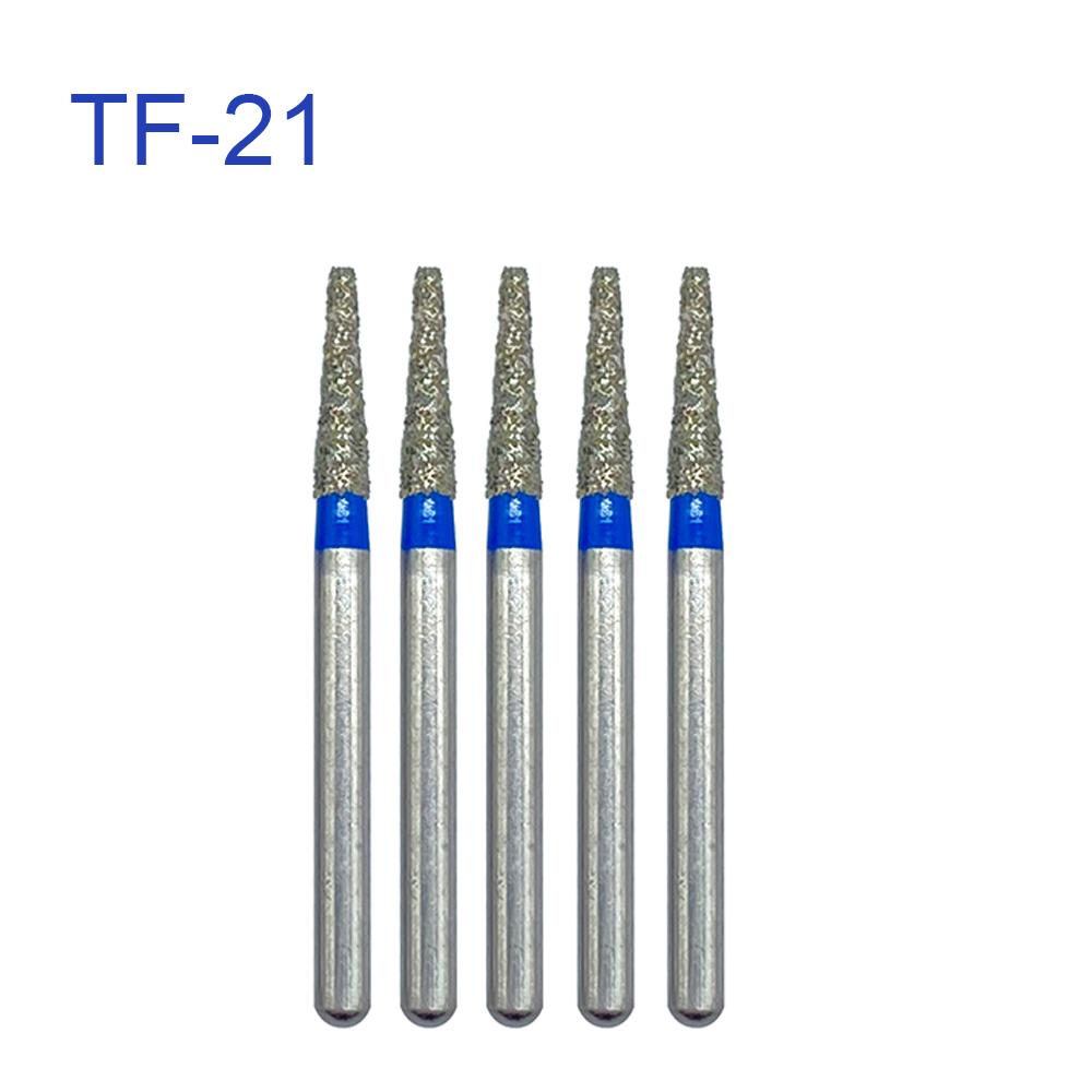 Dental Drills Fg Dia 1.6Mm 5Pcs/Pack High Speed Handpiece Diamond Bur All Series Teeth Whitening Dentistry Materials Supply
