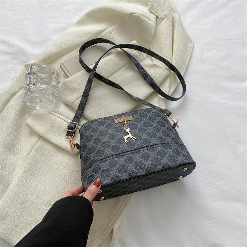 Stilvolle Pendler-Umhängetasche aus PU-Leder für Damen mit schickem Design in Khaki