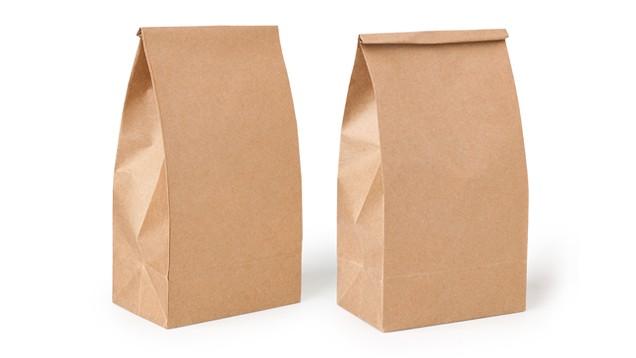 Block Paper Bag 250X110X320 Catering Eco