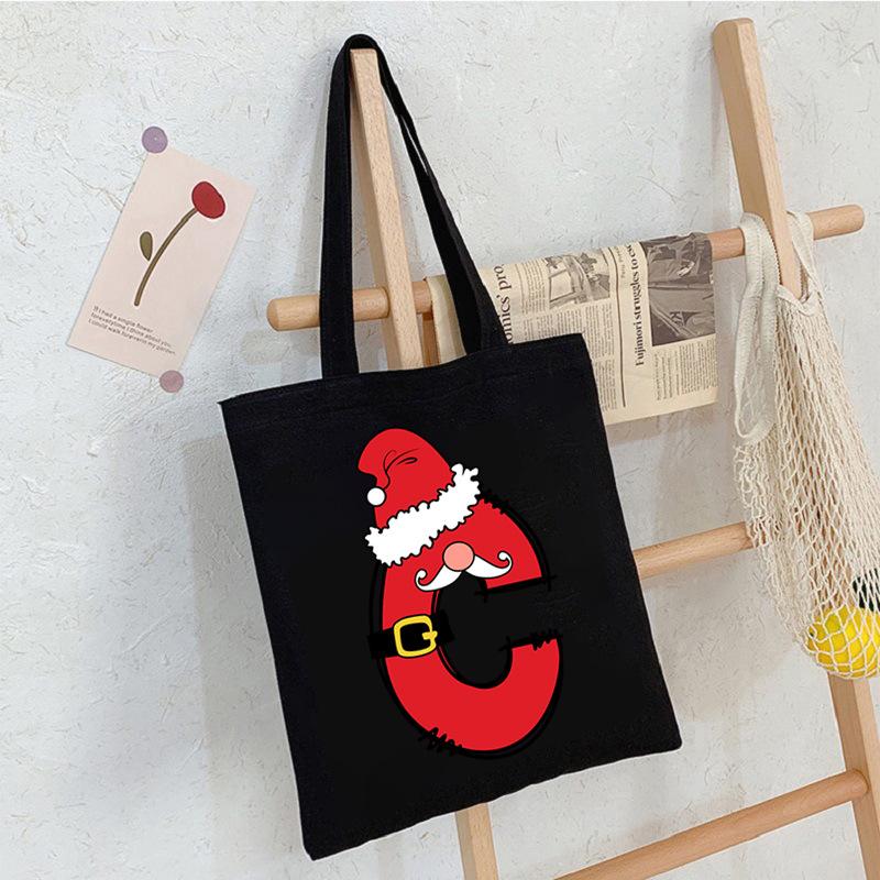 26 Letter Printed Shoulder Bag Commuting To Work Portable Tote Bag