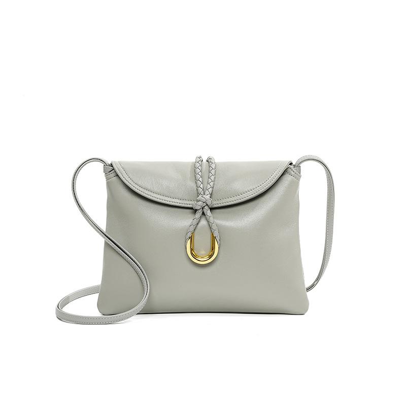 

Первый слой овчины, для поездок на работу, портативная кожаная сумка через плечо, универсальная ручная сумка, женский изысканный высококлассный мессенджер серый