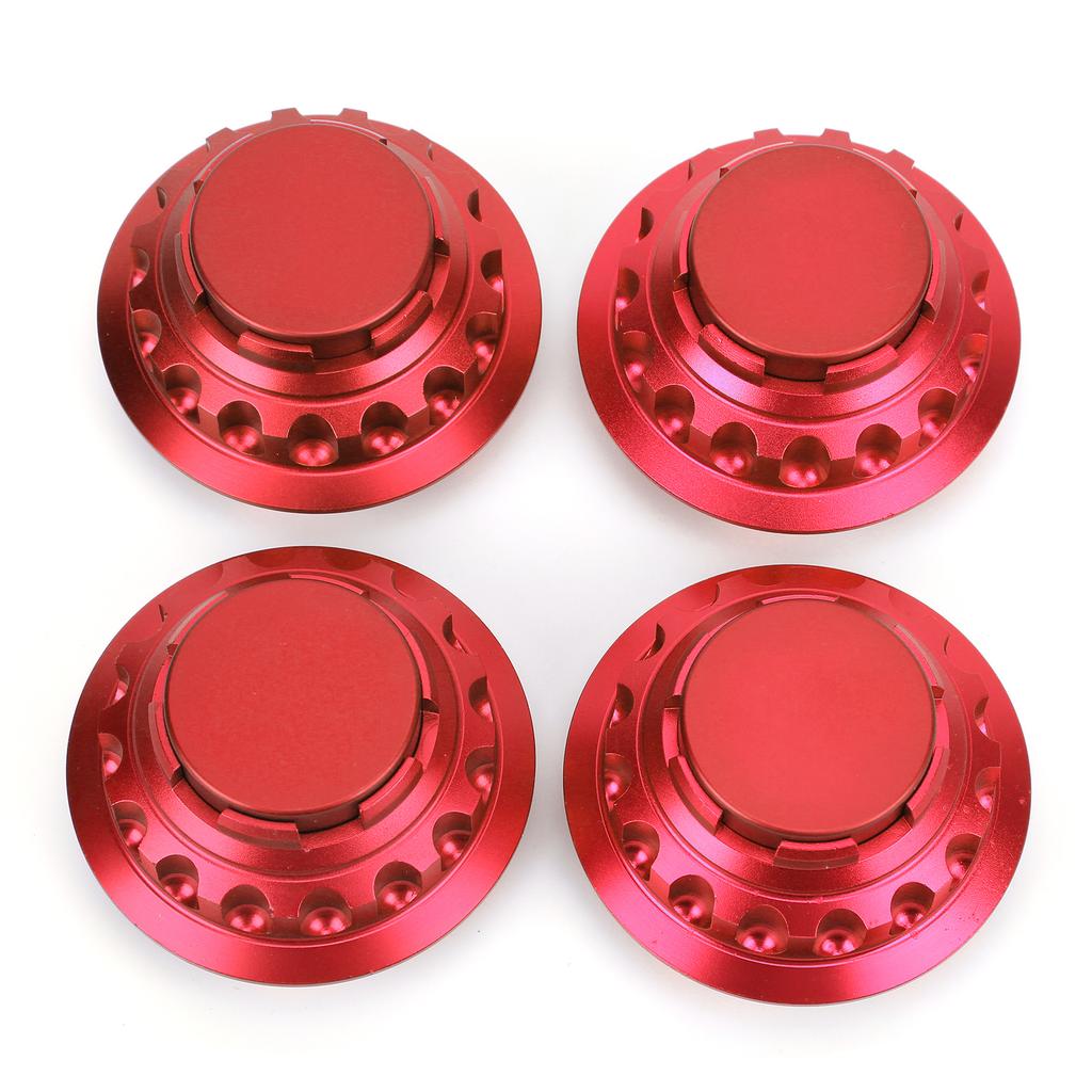 4pcs 3in Wheel Center Hub Caps Aluminum Alloy Covers 7PP601149A Replacement AccessoryRed