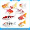 Ornamental Fish Model: Red-crowned Crane & Skygazer Dragon with Water-bubble Eye Shubunkin Goldfish Koi