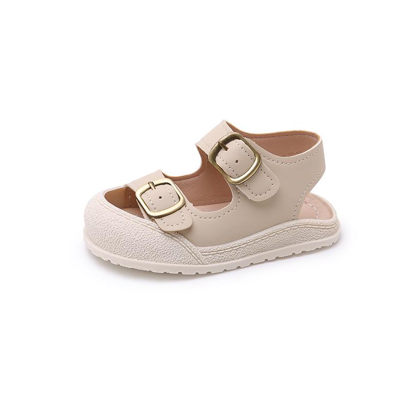 

Мальчики детские туфли для малышей с мягкой подошвой Baotou защита ног противоударные пляжные туфли 0-1-3 года детские сандалии летние модели 20 yards inner length 14.5cm бежевый