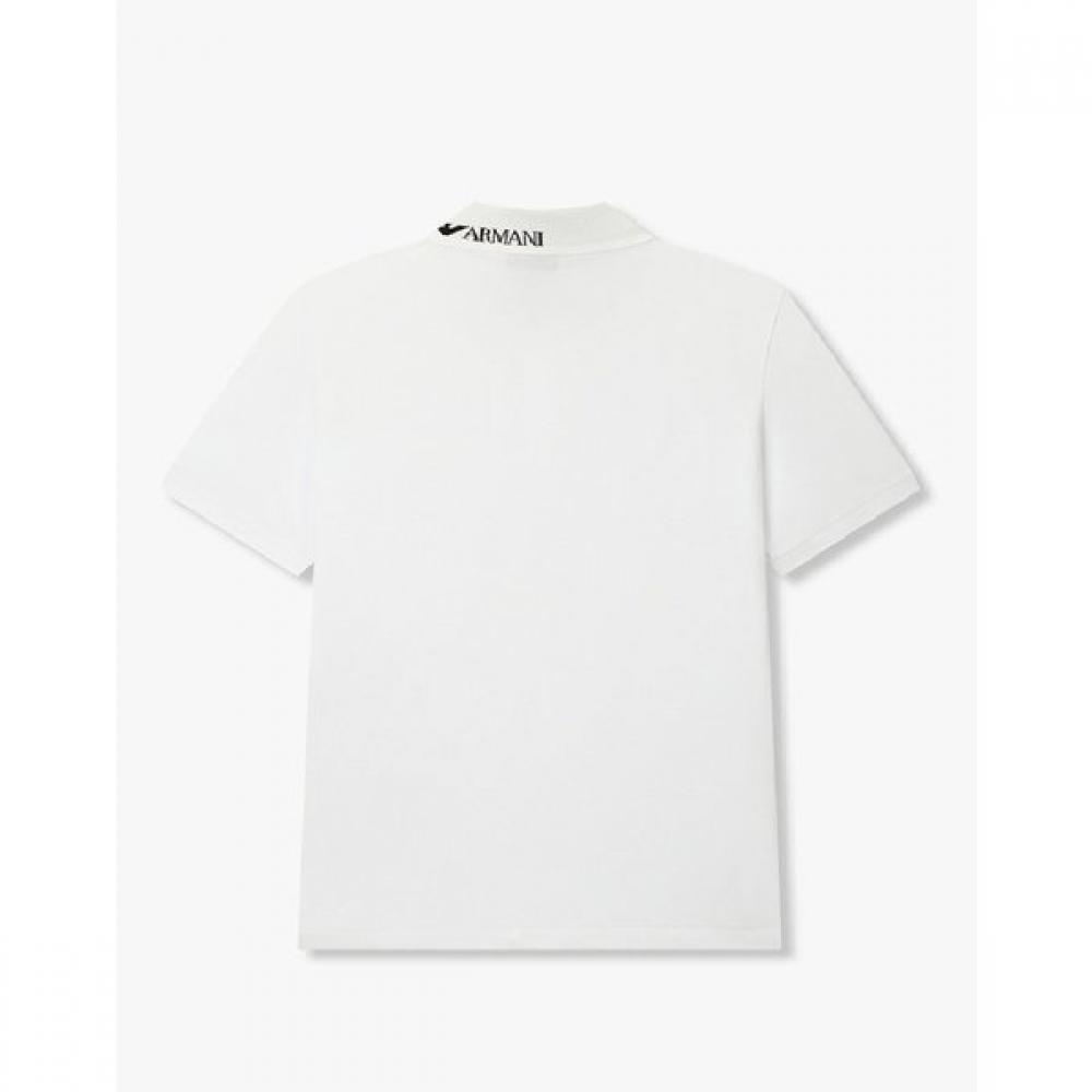 Emporio Armani Men S Beachwear Polo Shirt Jacquard Logo  0816115152 