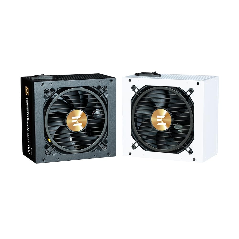 ZALMAN TeraMax II 1000W 80PLUS GOLD Certified, Fully Modular, ATX3.0 Compatible, 7-year Warranty, 1000W PC Power Supply Unit, White, ZM1000-TMX2 WH PS