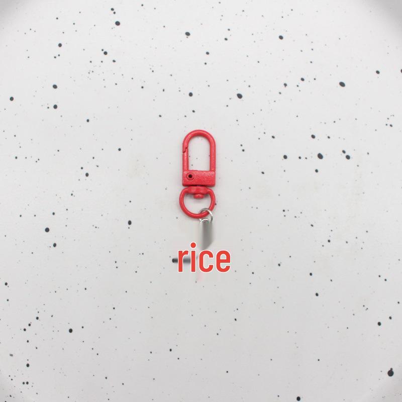 Colorful Daisy Revolving Door Keychain: Cute Heart Bag Charm Pendant