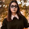 8Pcs Hollowed Face Painting Stencils Face Tattoo DIY Makeup Tools Party Makeup Stamps  Drawing